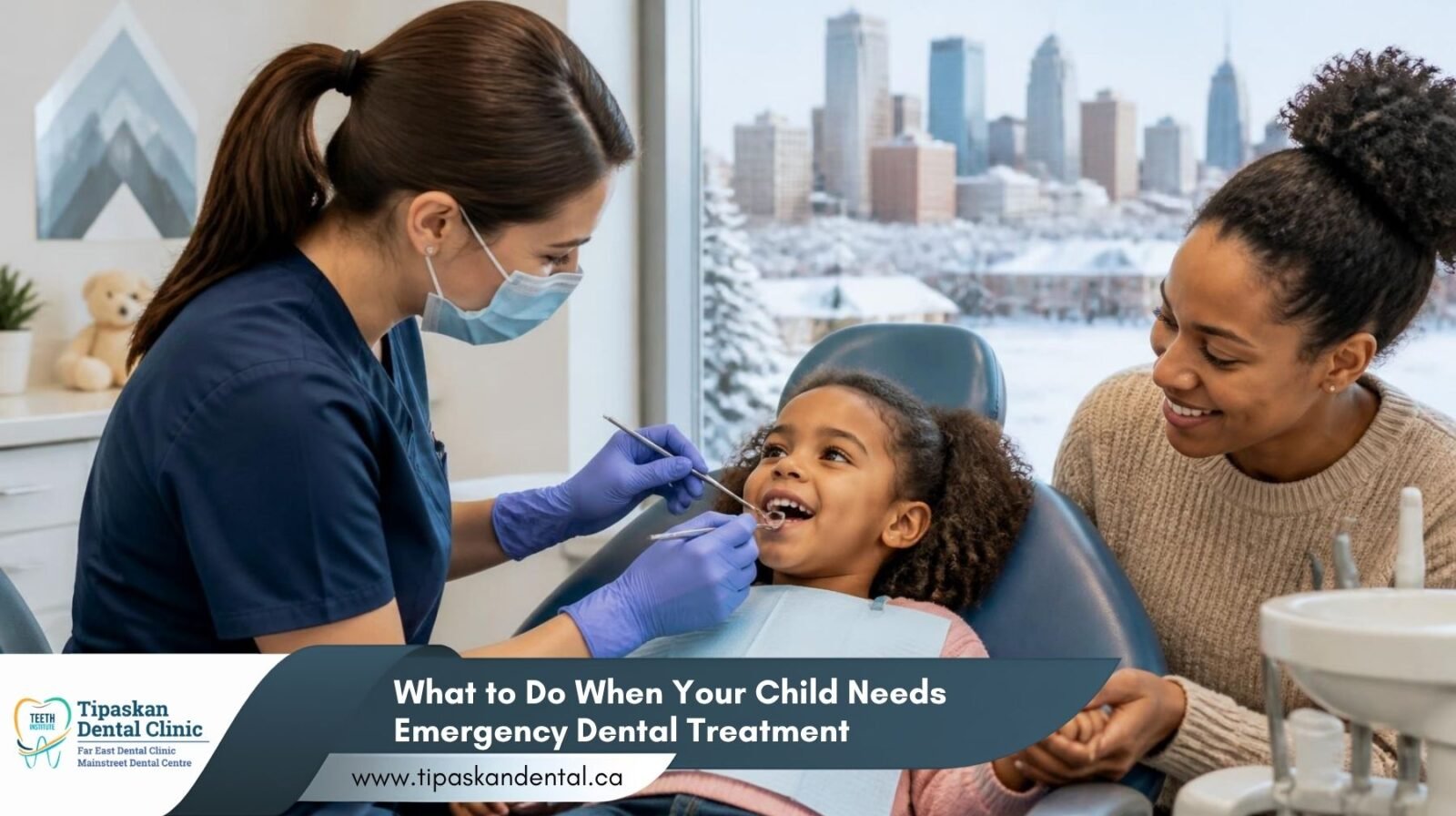Kids emergency dental treatment in Edmonton