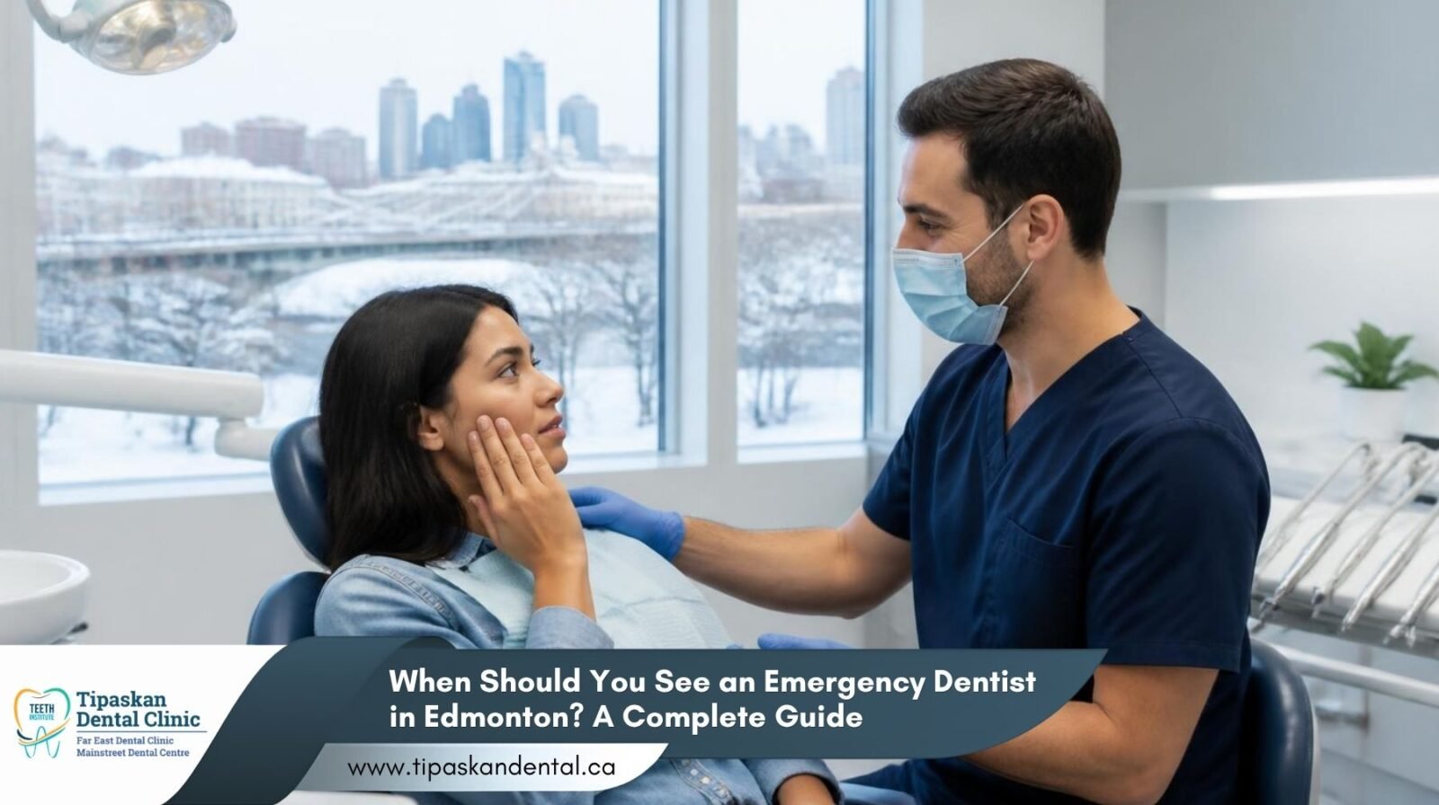 Emergency dentist in Edmonton providing urgent dental care
